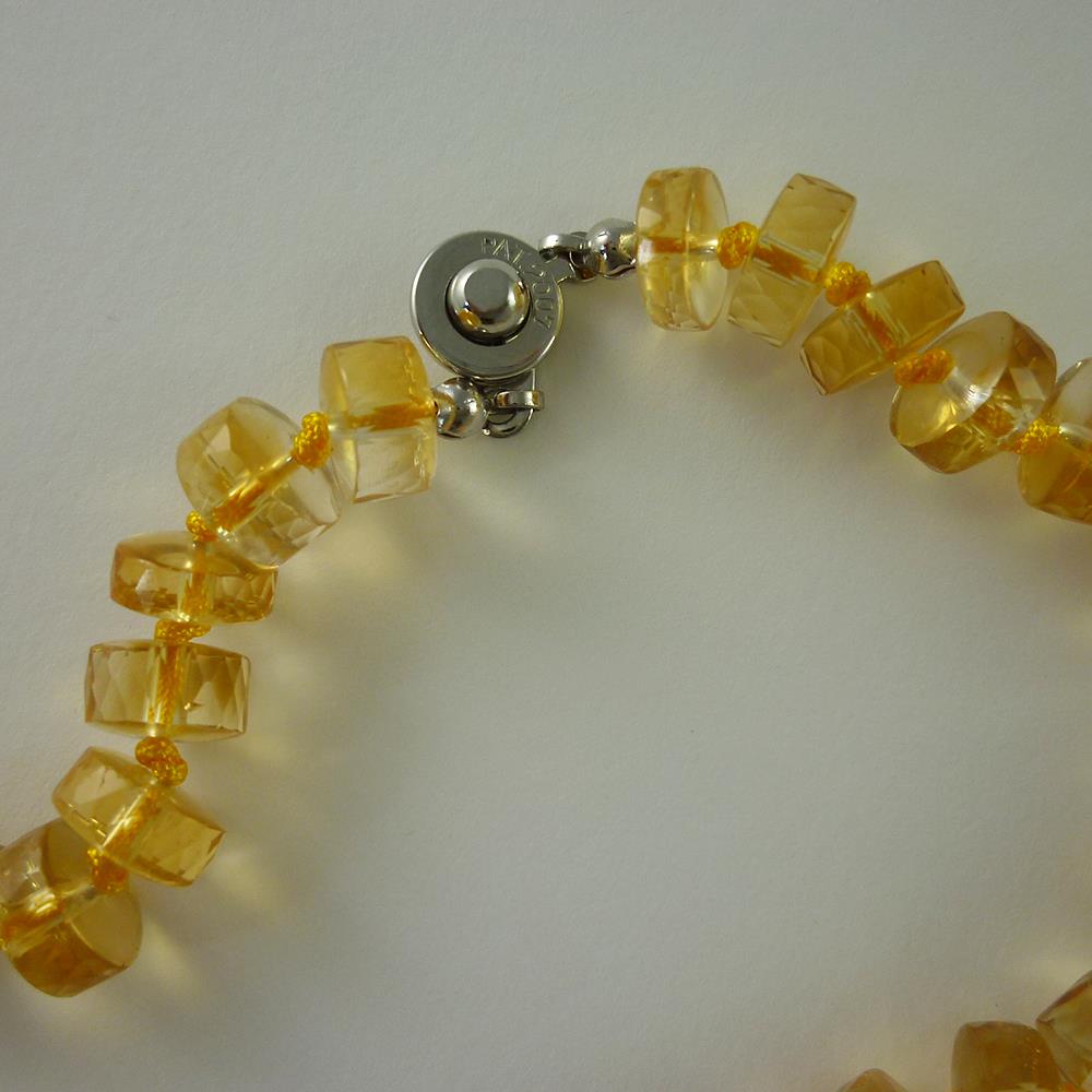 Kette Citrin 55cm Edelstein Halskette Geschenk