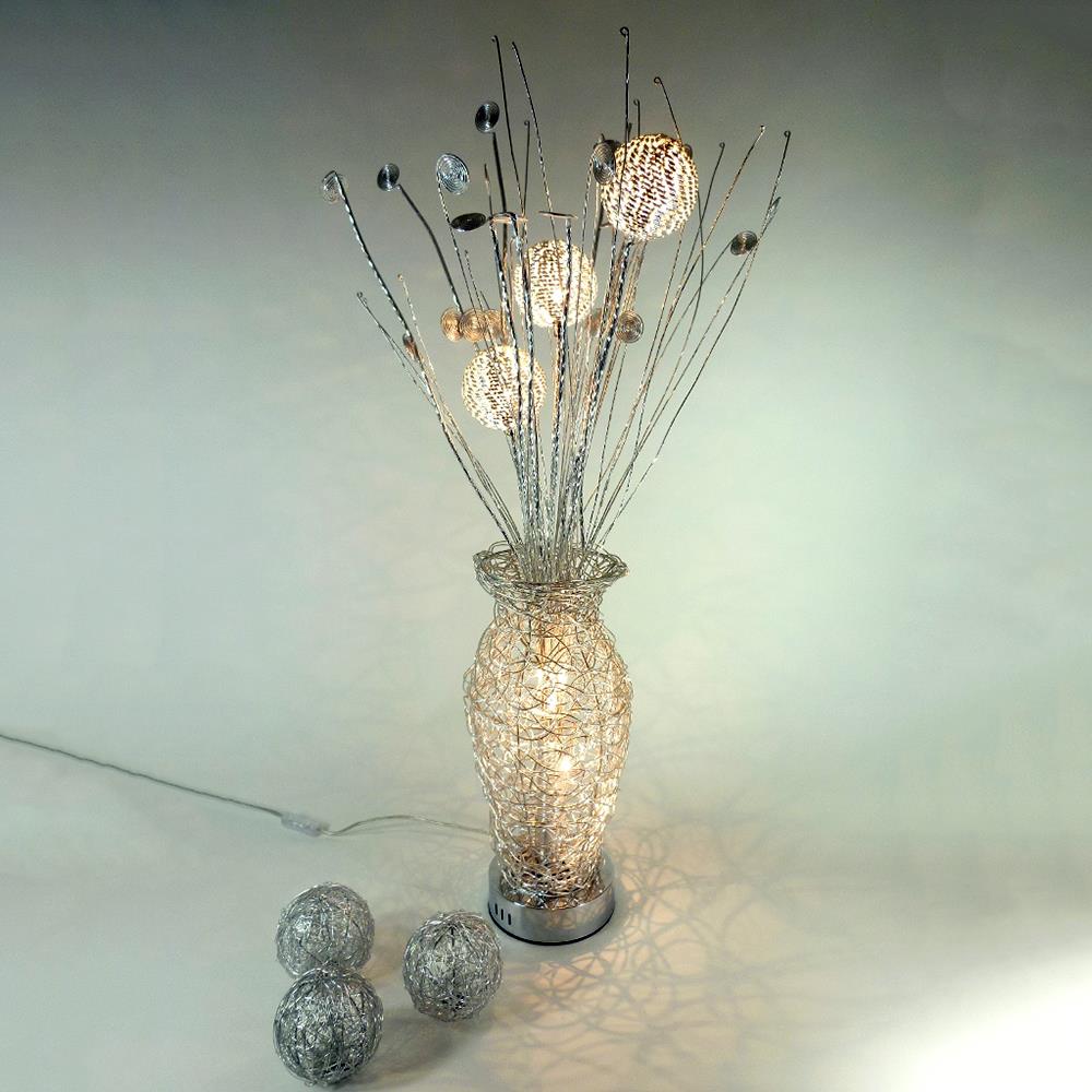 LED Stehleuchte Blumen-Vasenlampe JOLANDA 5-flammig