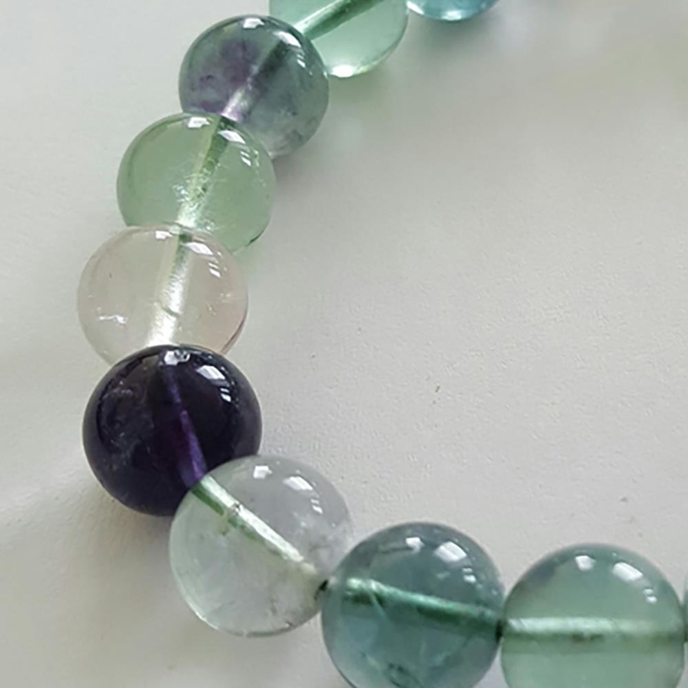 Wunderschönes Armband aus Fluoritsteinen Kugelarmband