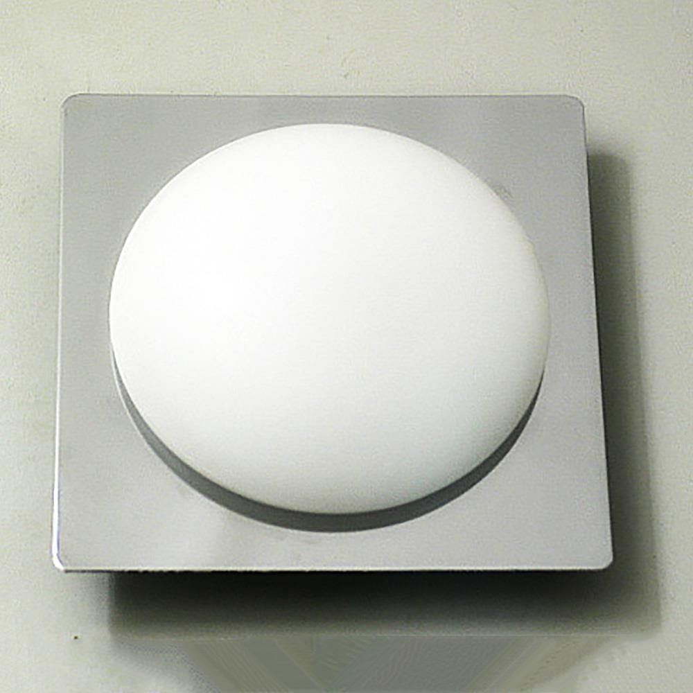 Wand-Decken-Leuchte Bajonette chrom-Glas