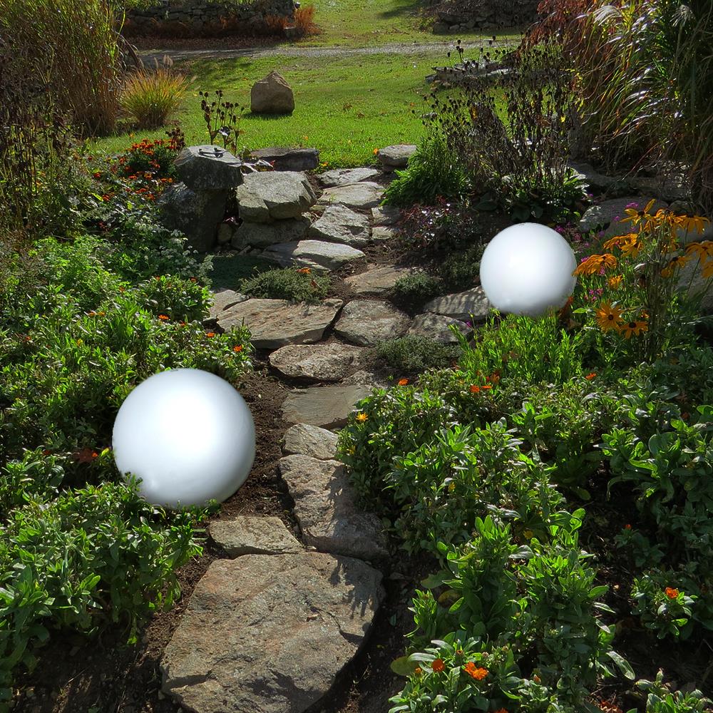 Solar-Kugel-Dekoleuchte Ola 25+30cm 2-er Set