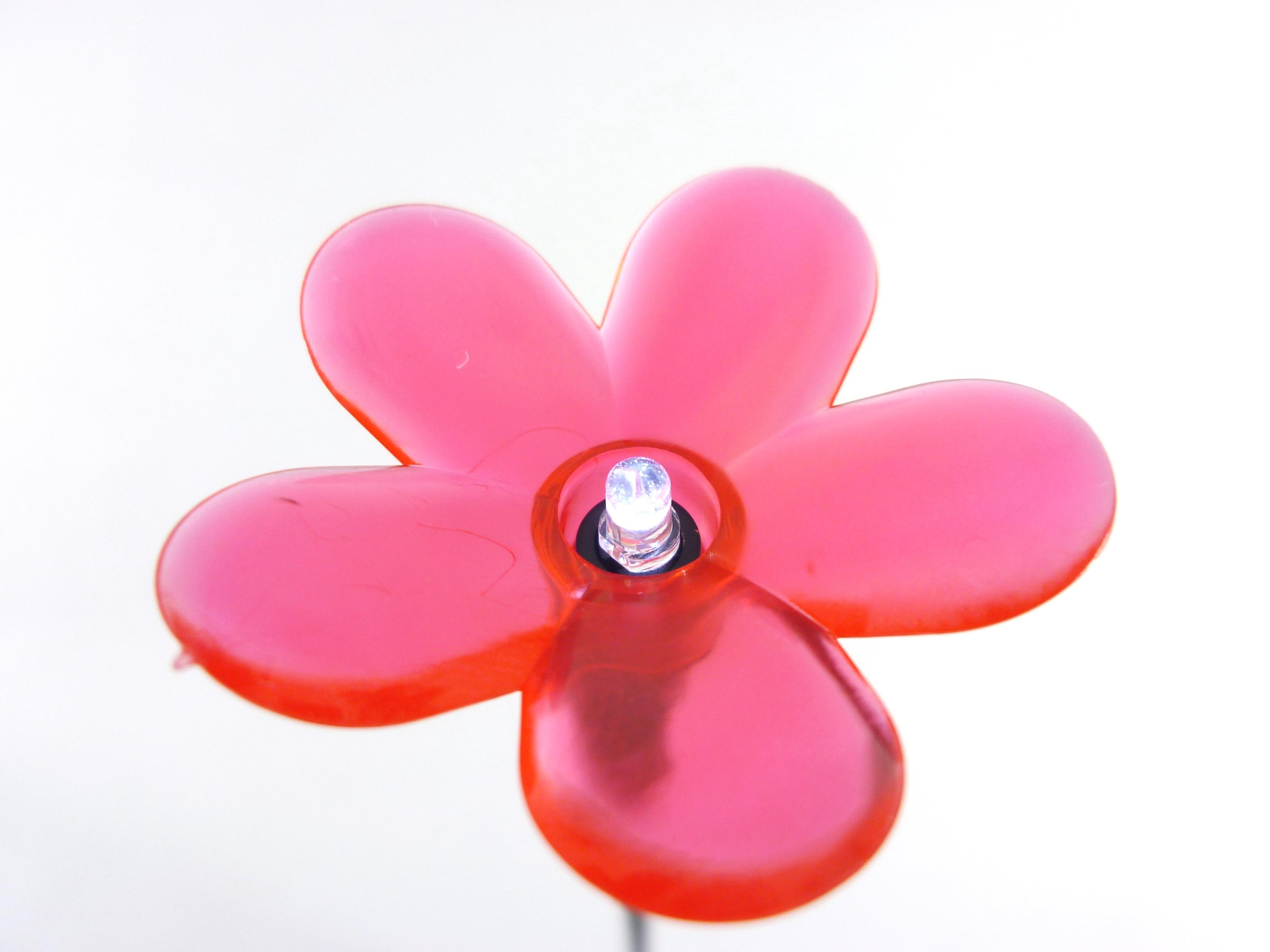 LED Solar Stick Flower  "bunt" 18 flammig
