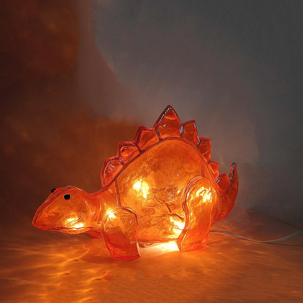 Dekorations-Leuchte DINO Fiberglas orange Kinderzimmer-Leuchte