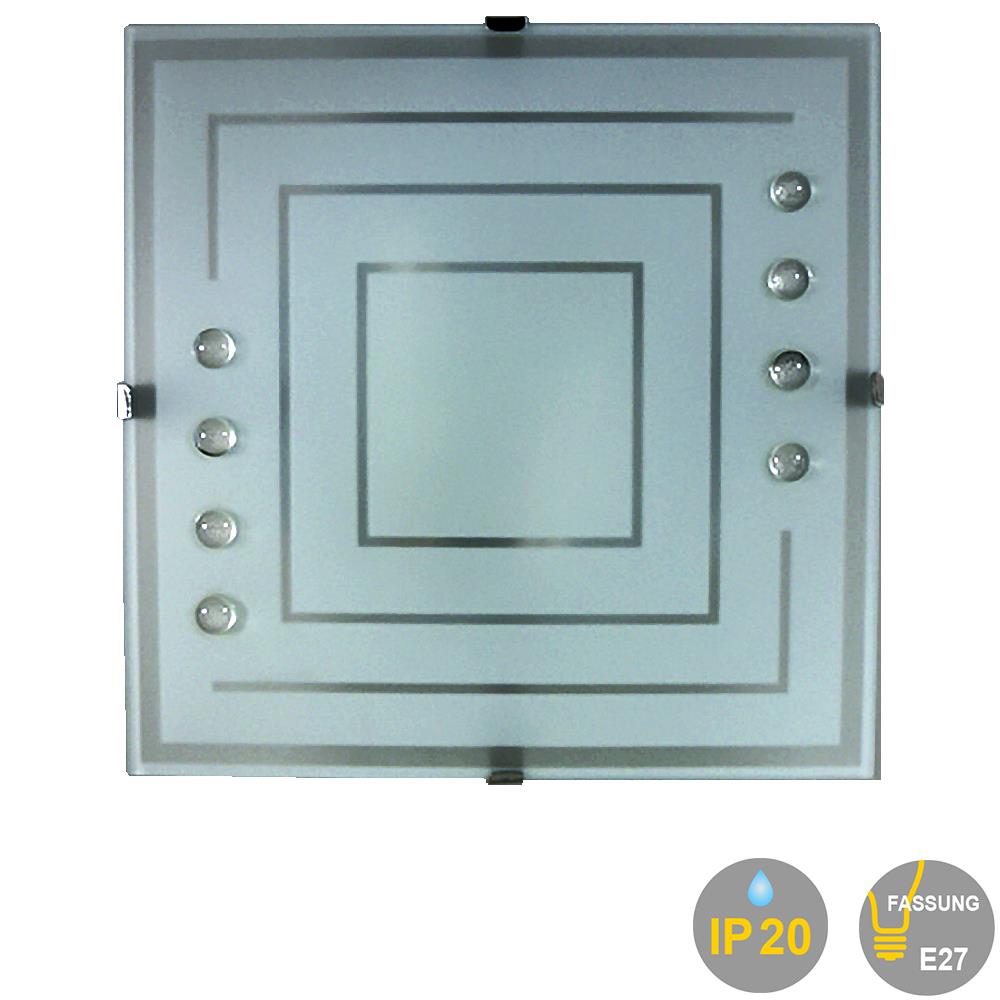 Deckenleuchte GERDA energiesparend Glas-Wand-Lampe