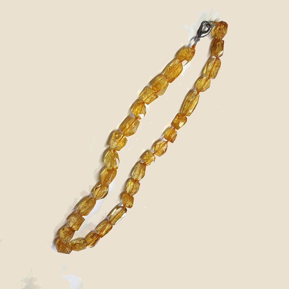 Edelstein Halskette Citrin Nuggets Form Damenkette Naturstein Edelstein Halskette Citrin Nuggets Form Damenkette Naturstein