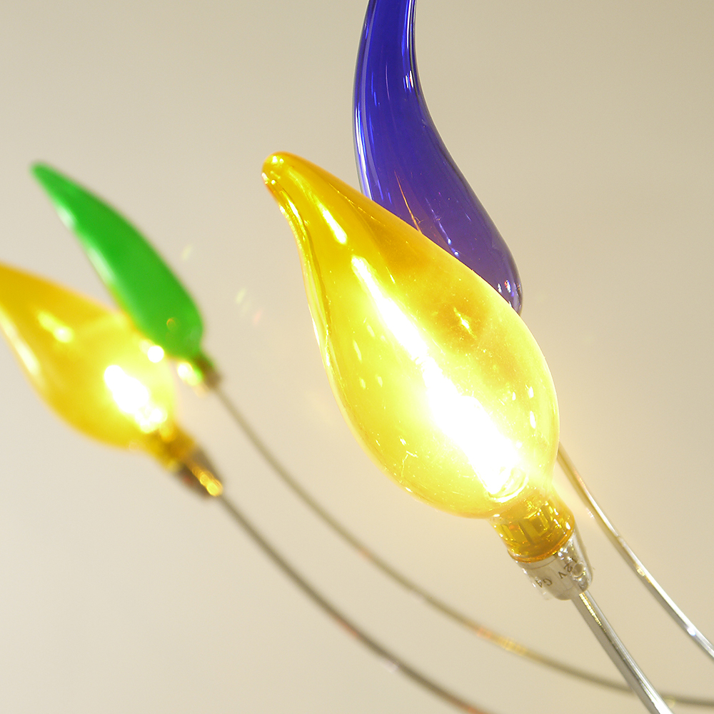 Niedervolt-Halogen Wandleuchte Serie FLAMME 3-flammig