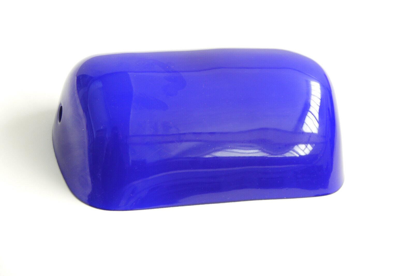 Glasschirm  Bankerslamp blau