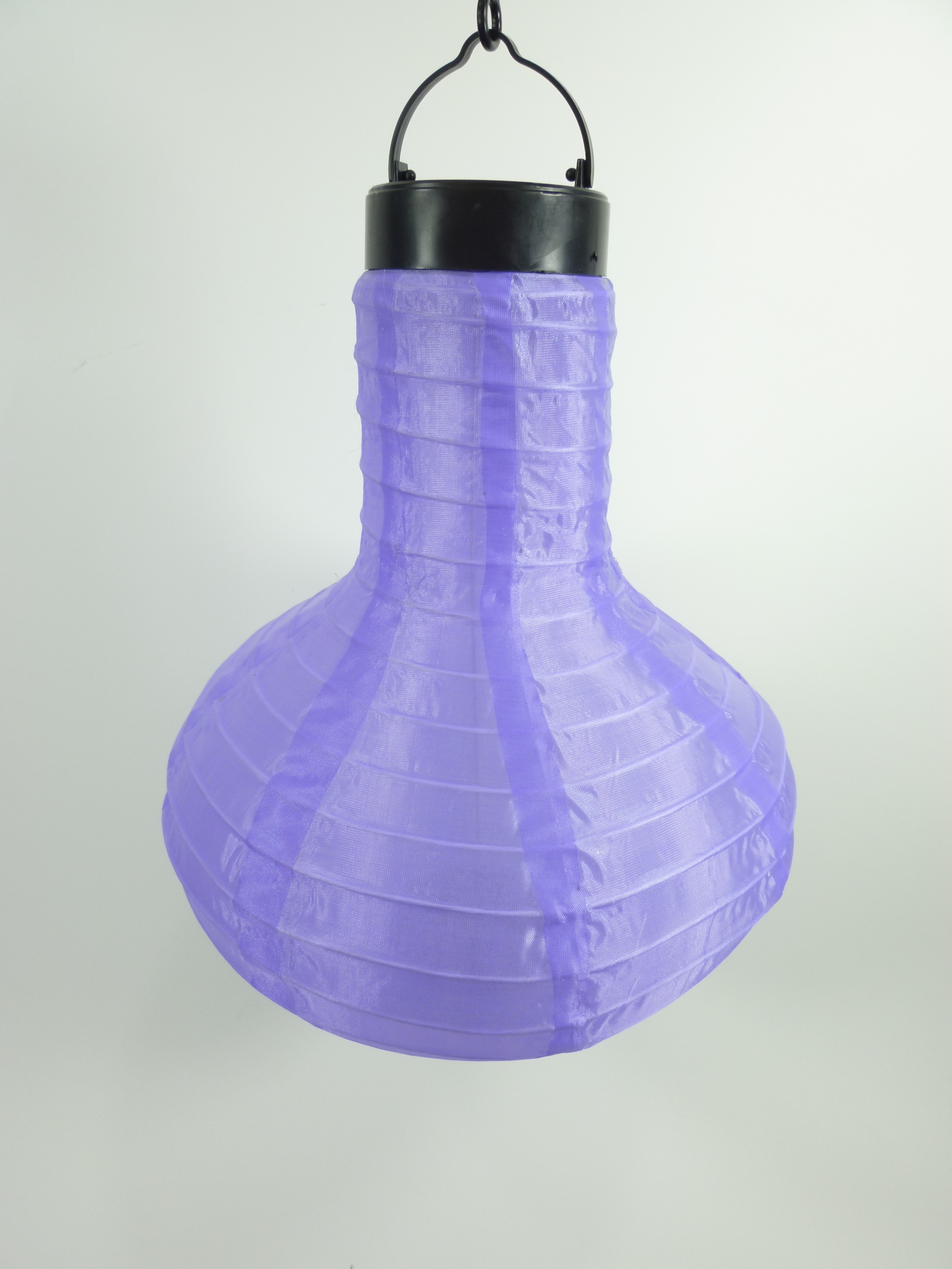 Solar Lampion Bottle lila