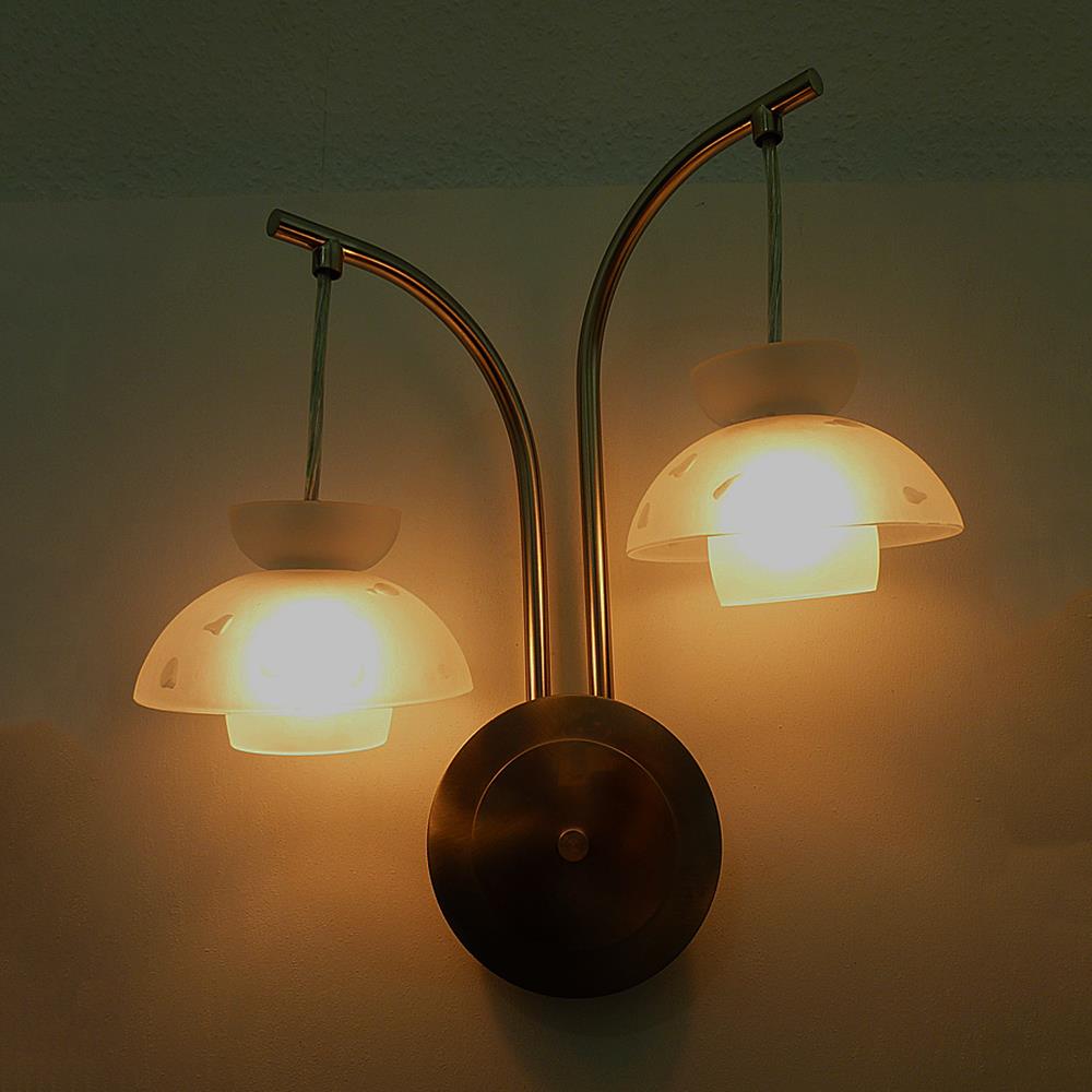 Romantische Halogen-Wandleuchte DROPS 2-flammig Dekoleuchte