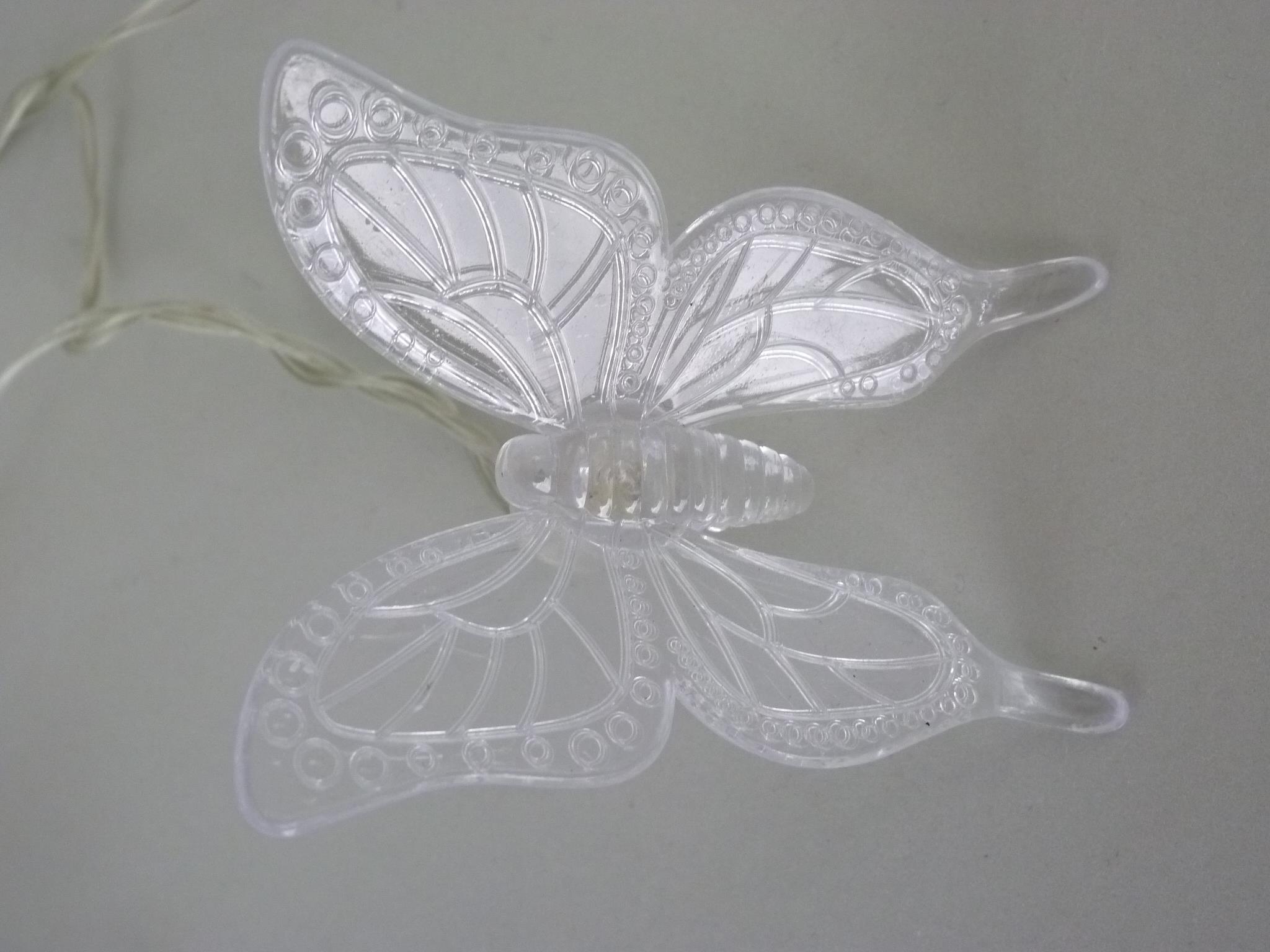 LED Solar-Lichterkette Schmetterling