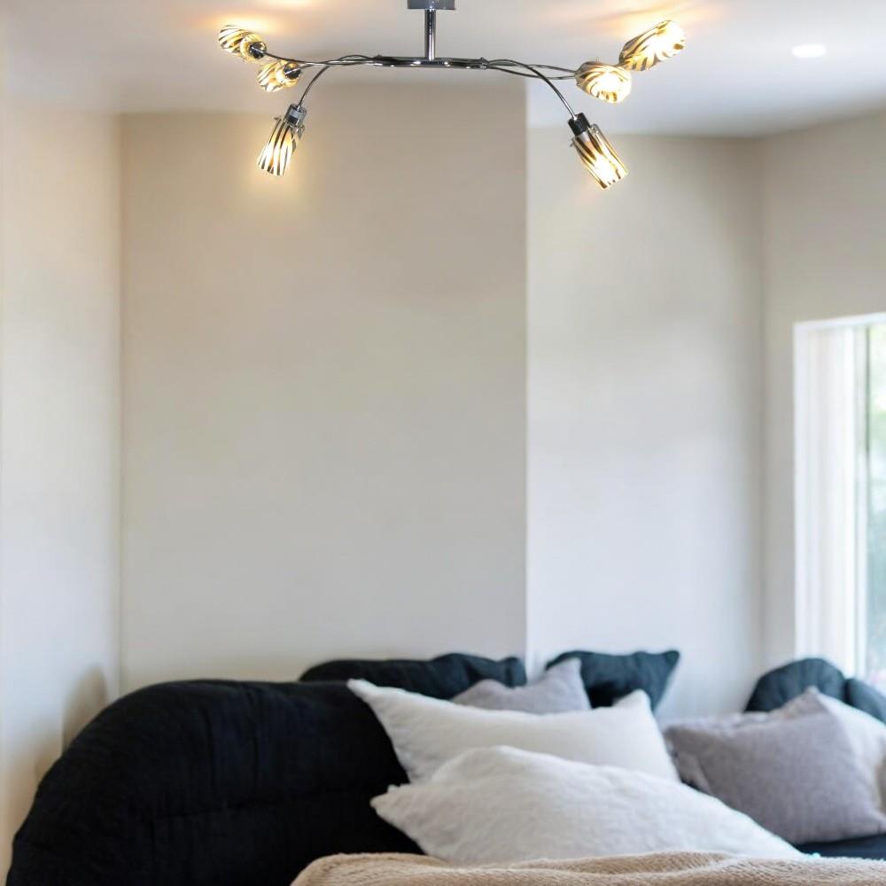 Deckenleuchte Sophie 6-flammig inklusive Leuchtmittel Deckenlampe