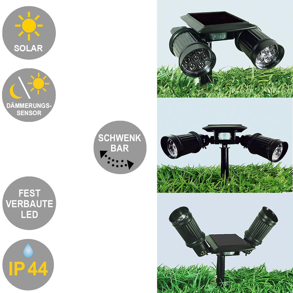 Solargartenstrahler Walt  2er mit Spieß