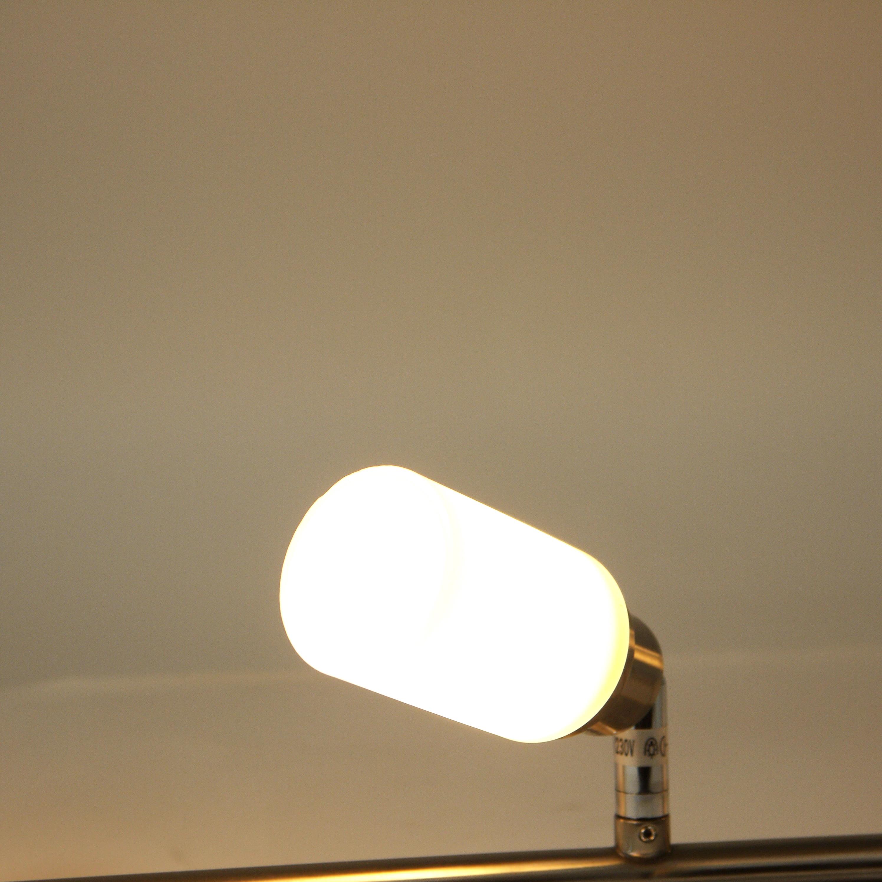Halogenstrahler mit weissem Opalglas "Star" 3-flammig