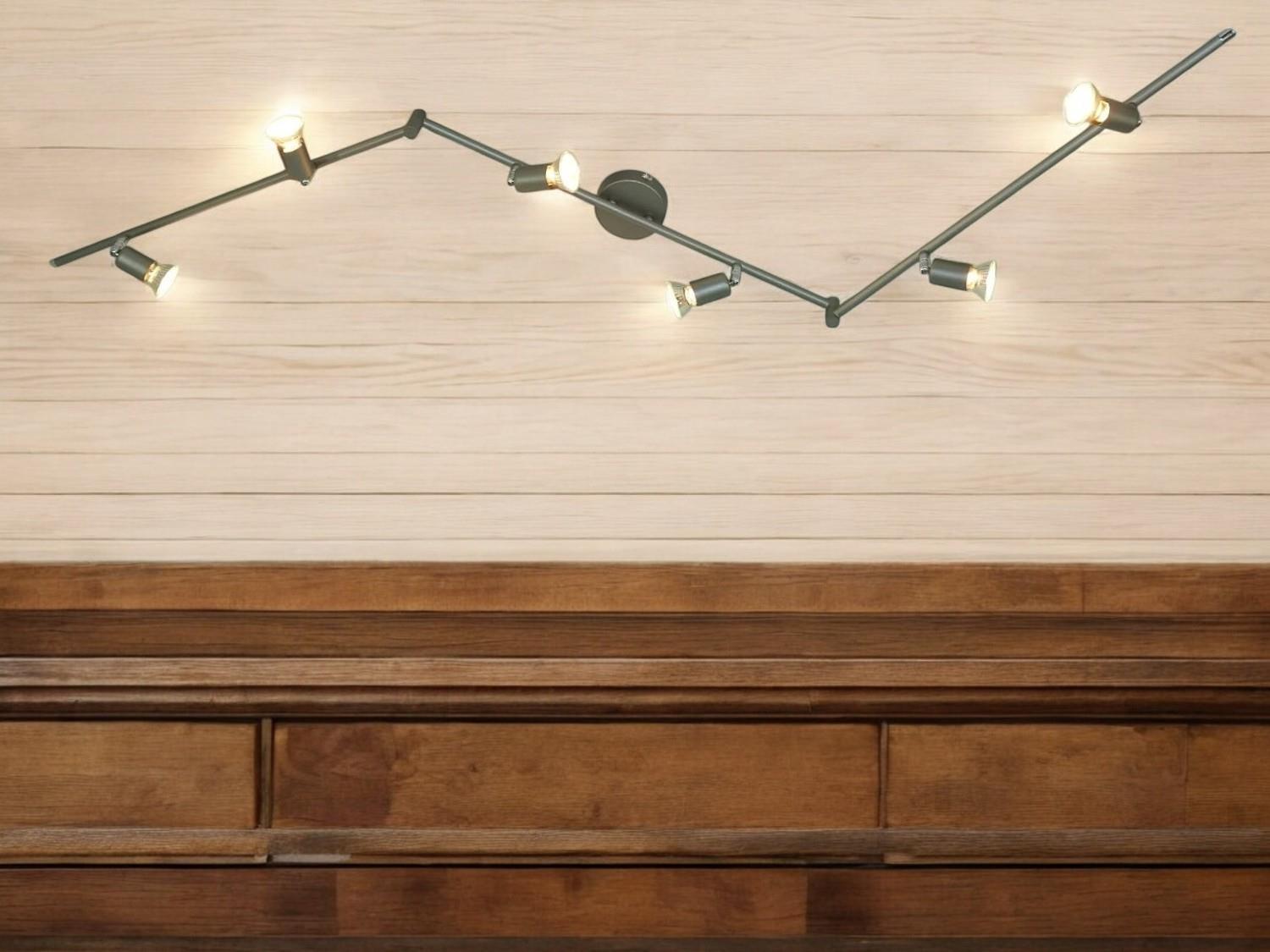 LED Strahler Spot LINOS titan 6 flammig Deckenlampe