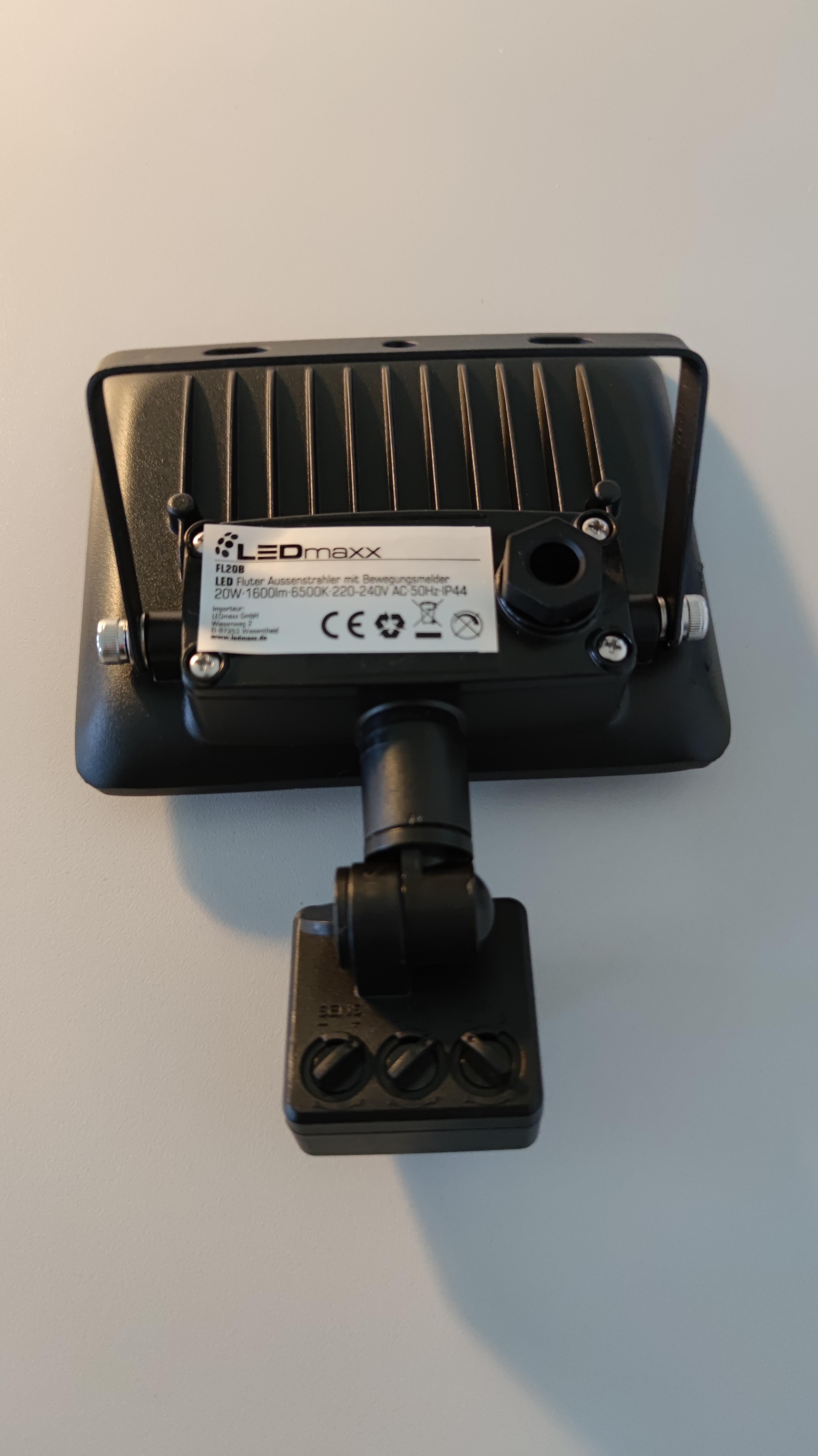 LED Fluter Außenwandleuchte mit Bewegungsmelder 20Watt