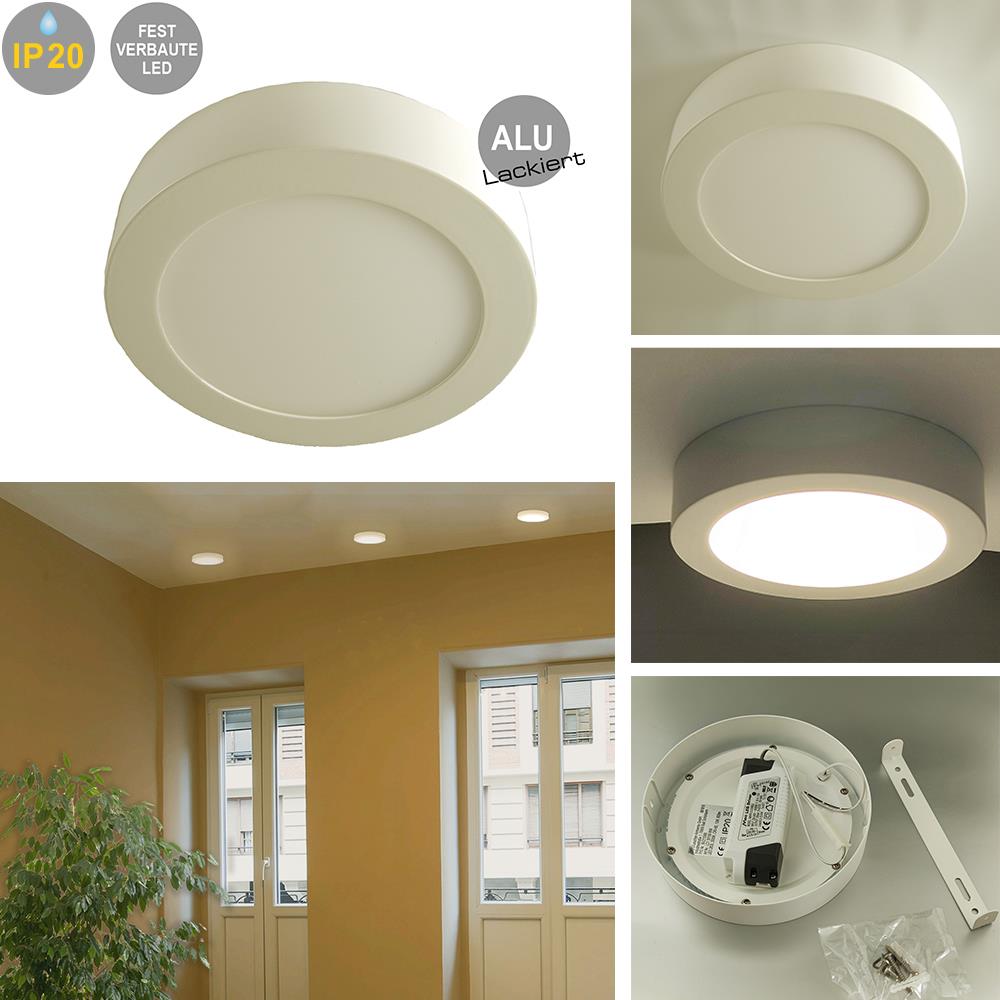 LED Decken- Wandlampe BELDA rund Aufbauleuchte