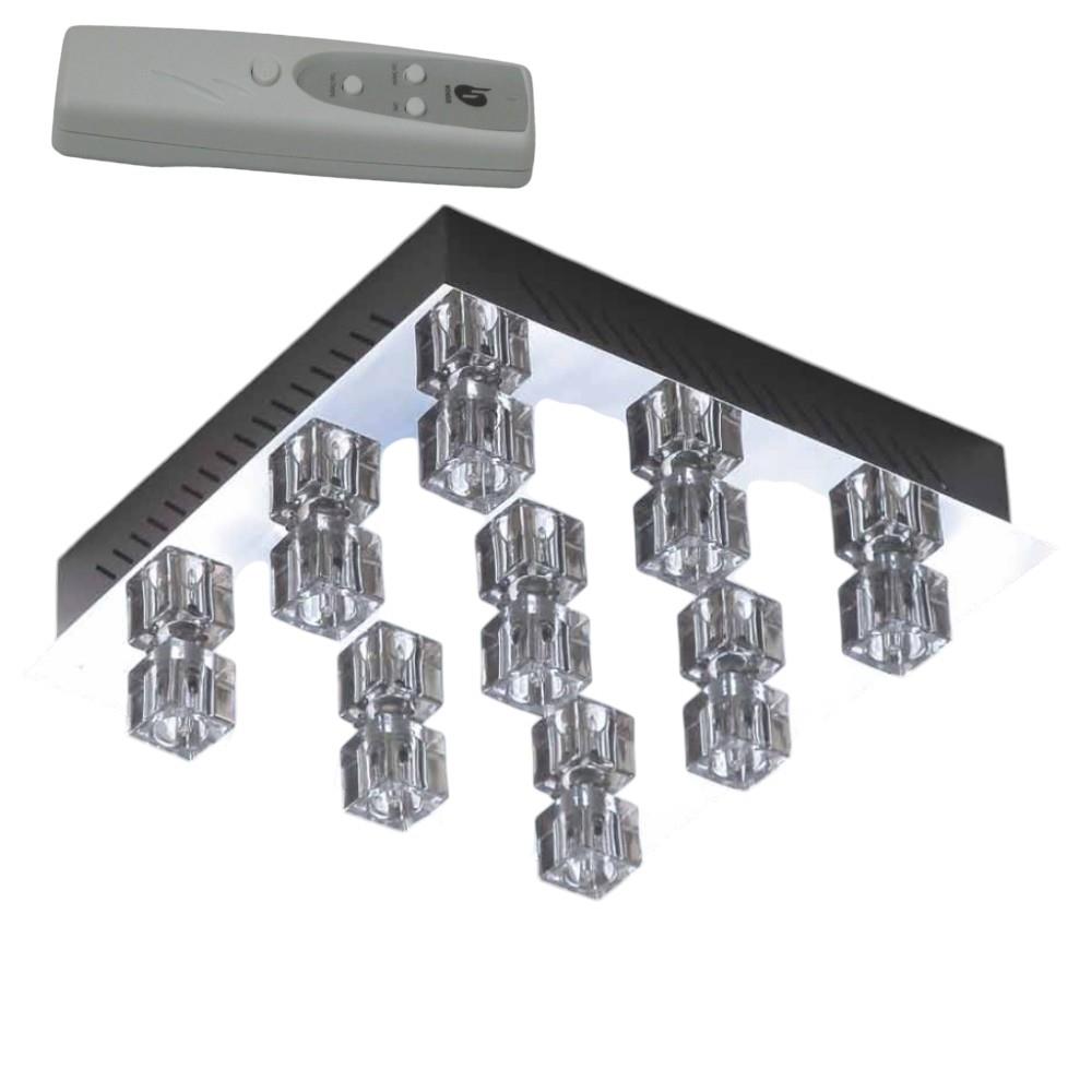 Deckenleuchte Crystal 9-flammig LED farbwechselnd