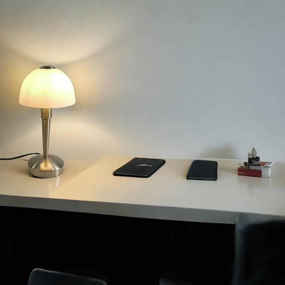 Glas-Tischleuchte MORITZ Nachttisch-Wohnzimmer Lampe