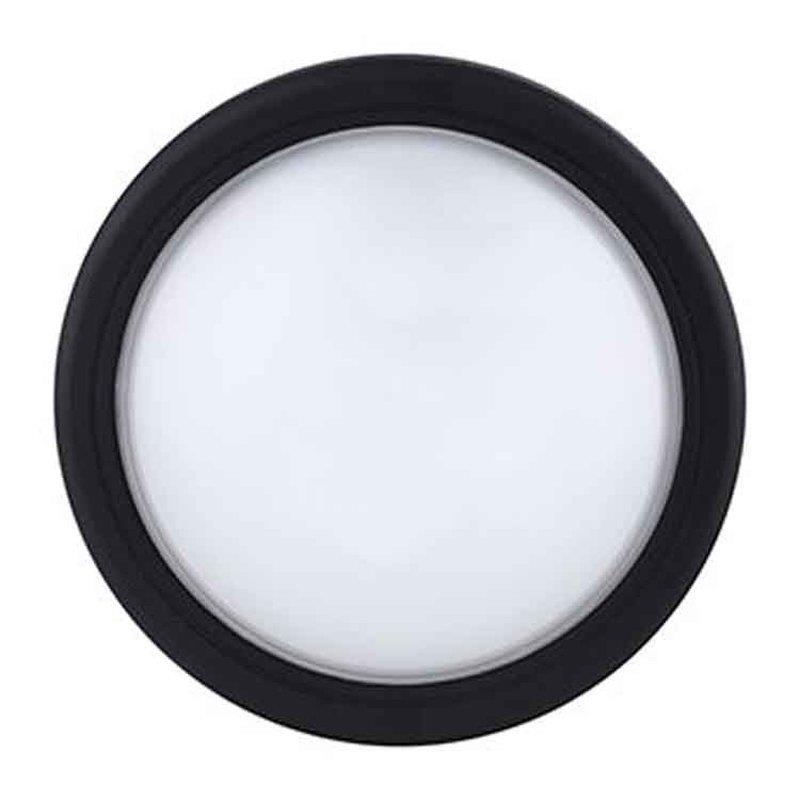 LED Außenleuchte rund schwarz
