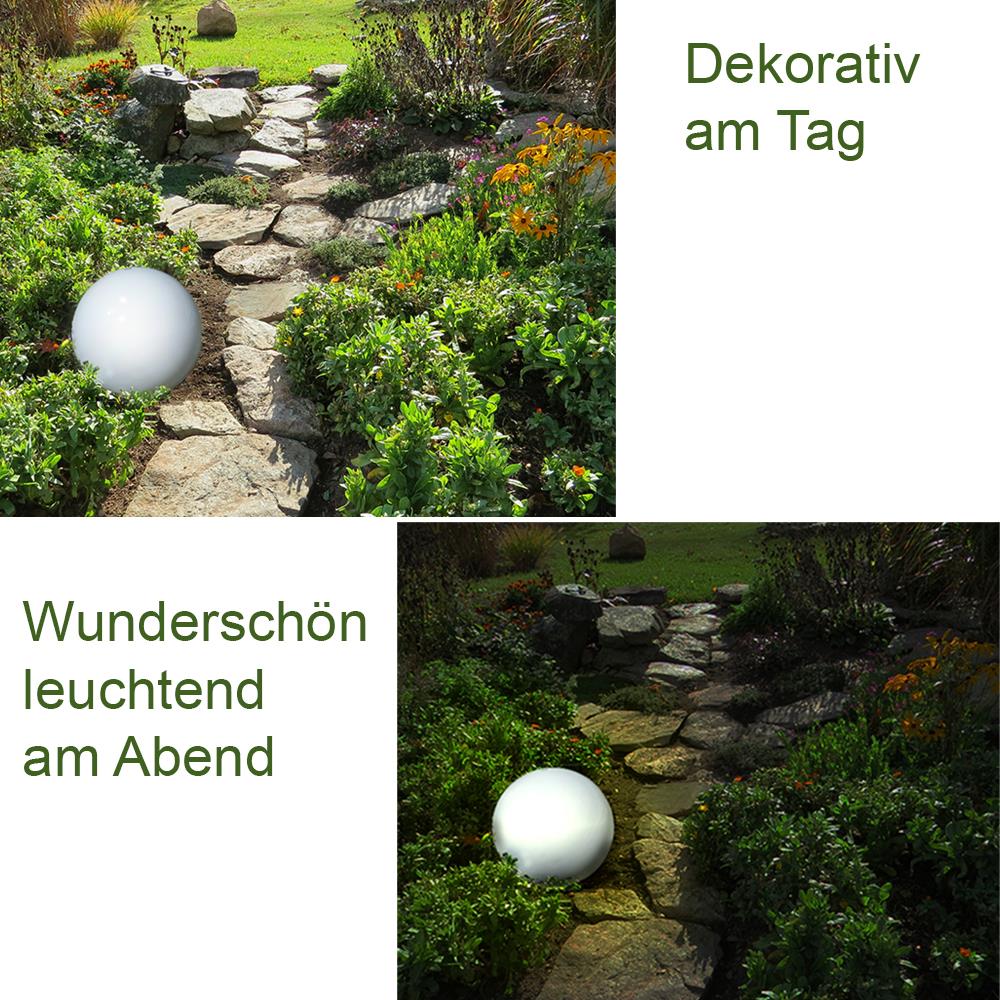 Solar-Kugel-Dekoleuchte OLA 15+20+25cm Gartendeko