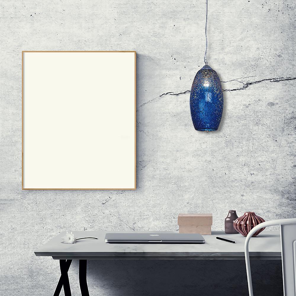 LED Decken-Pendelleuchte Pat blau Tekhenlampe