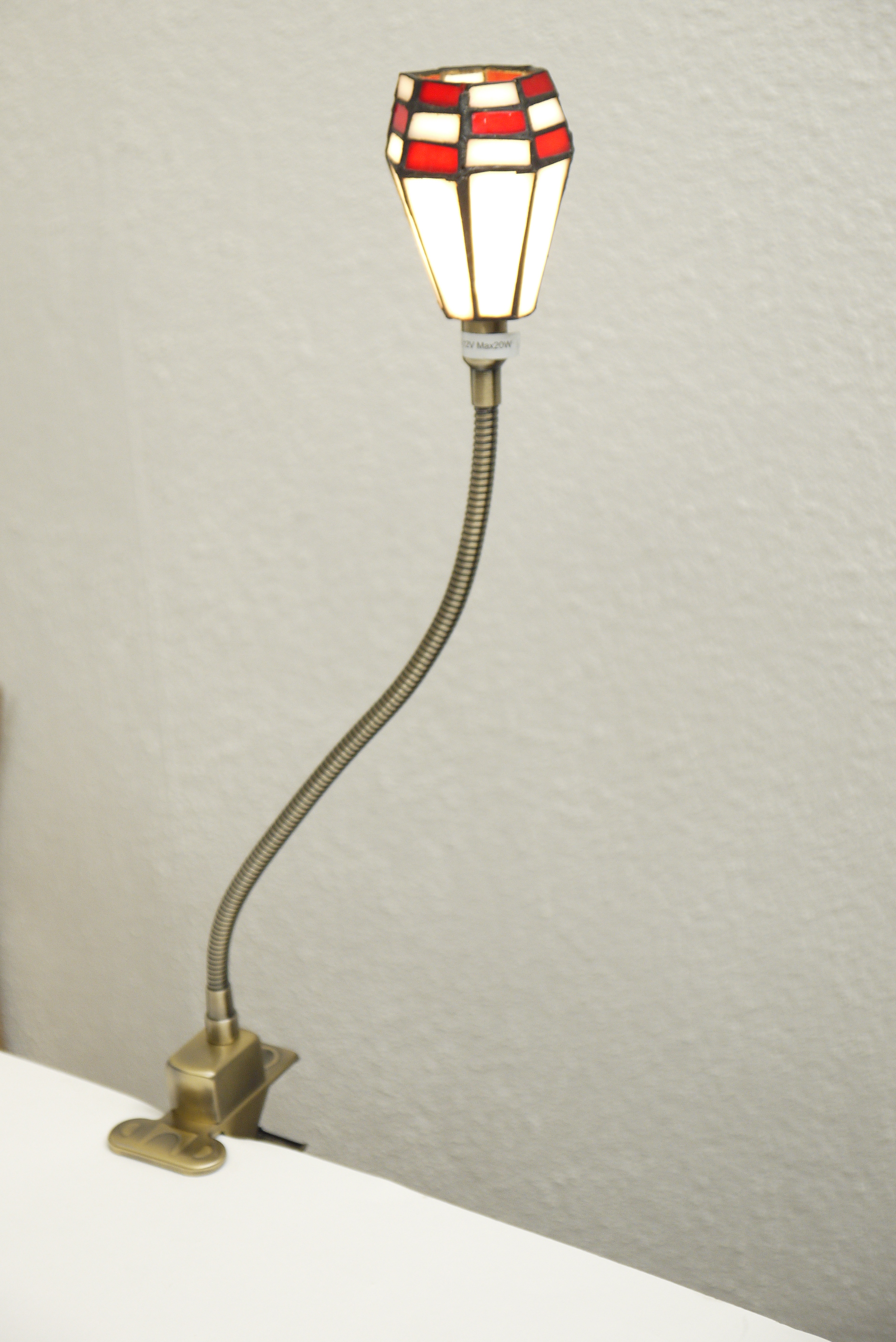 Klemmleuchte Klemmlampe CARMELA Tiffany-Stil