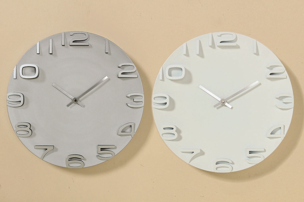 Wand-Uhr Annika  Kunststoff  D36 cm