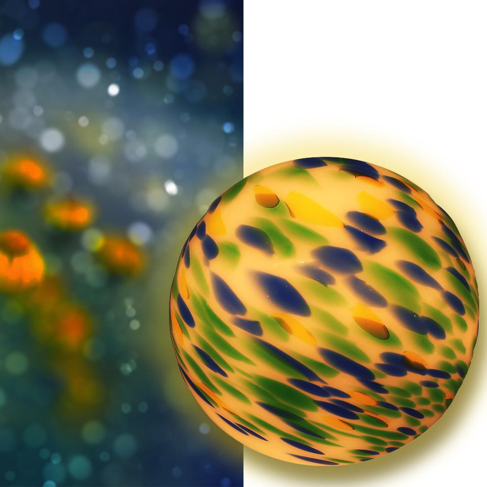 Tisch-Kugel-Leuchte Venus Unikat - mundgeblasenes Glas 