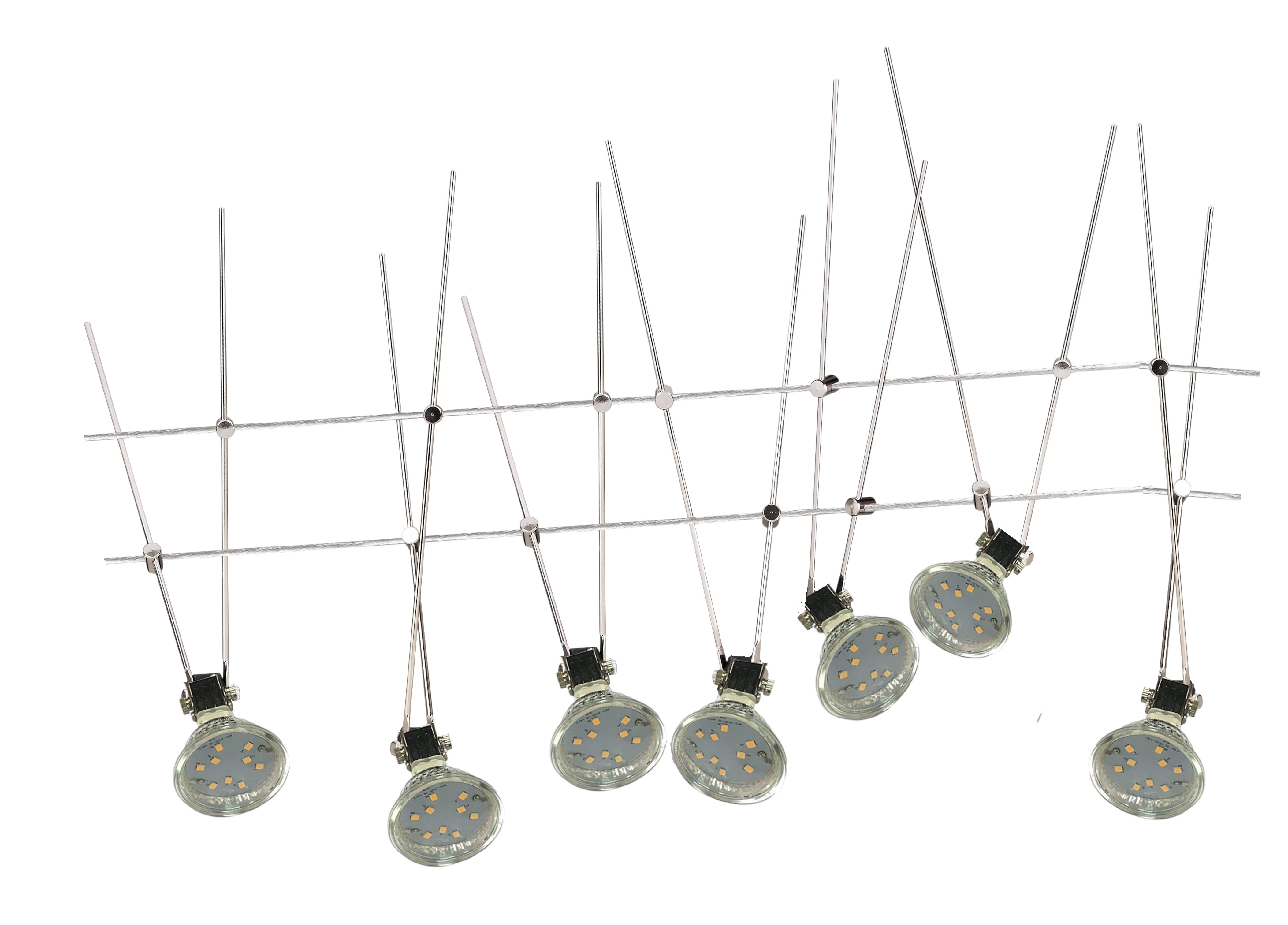 LED Seilsystem Strahler 7-flammig 