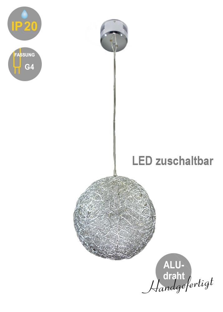 Moderne Halogen und LED Decken-Pendelleuchte Alissa Dekoleuchte