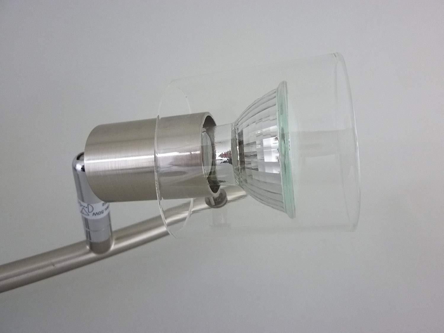 Halogenstrahler mit Glaseinsatz "Glory" 4 flammig Spotlampe