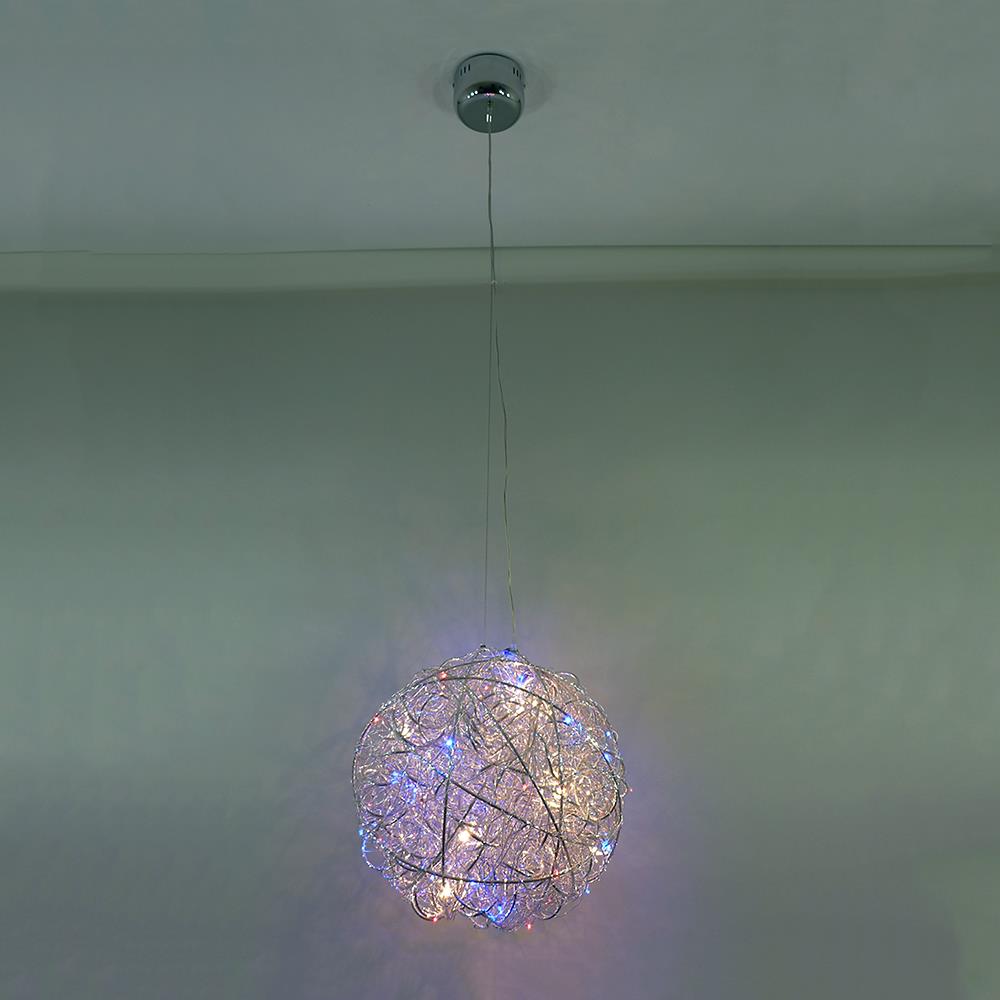 LED + Halogen Pendel-Decken-Luchte ALINA mit Fernbedienung