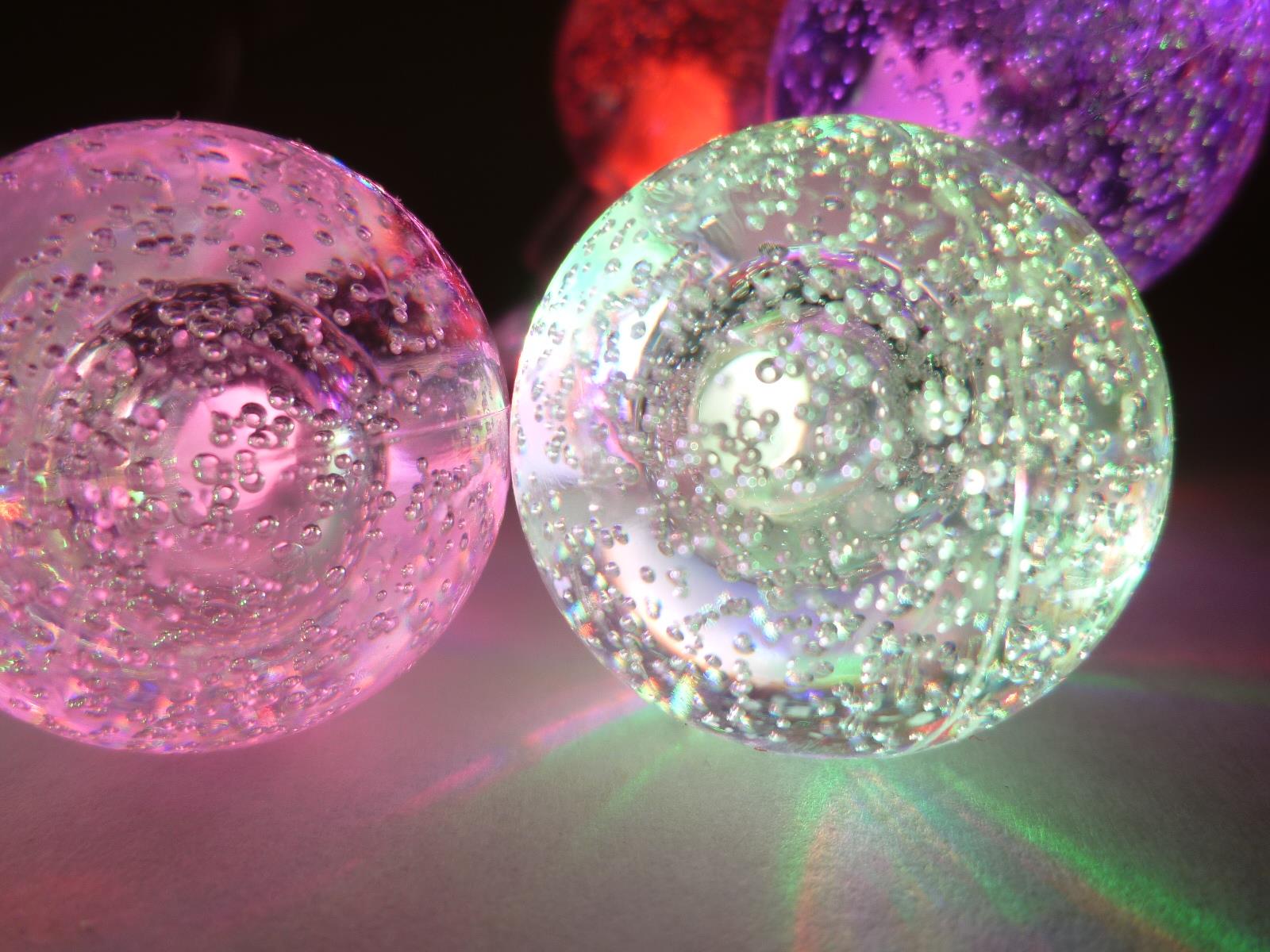 LED Lichterkette BUBBLE BALL 10-flammig batteriebetrieben farbwechselnd