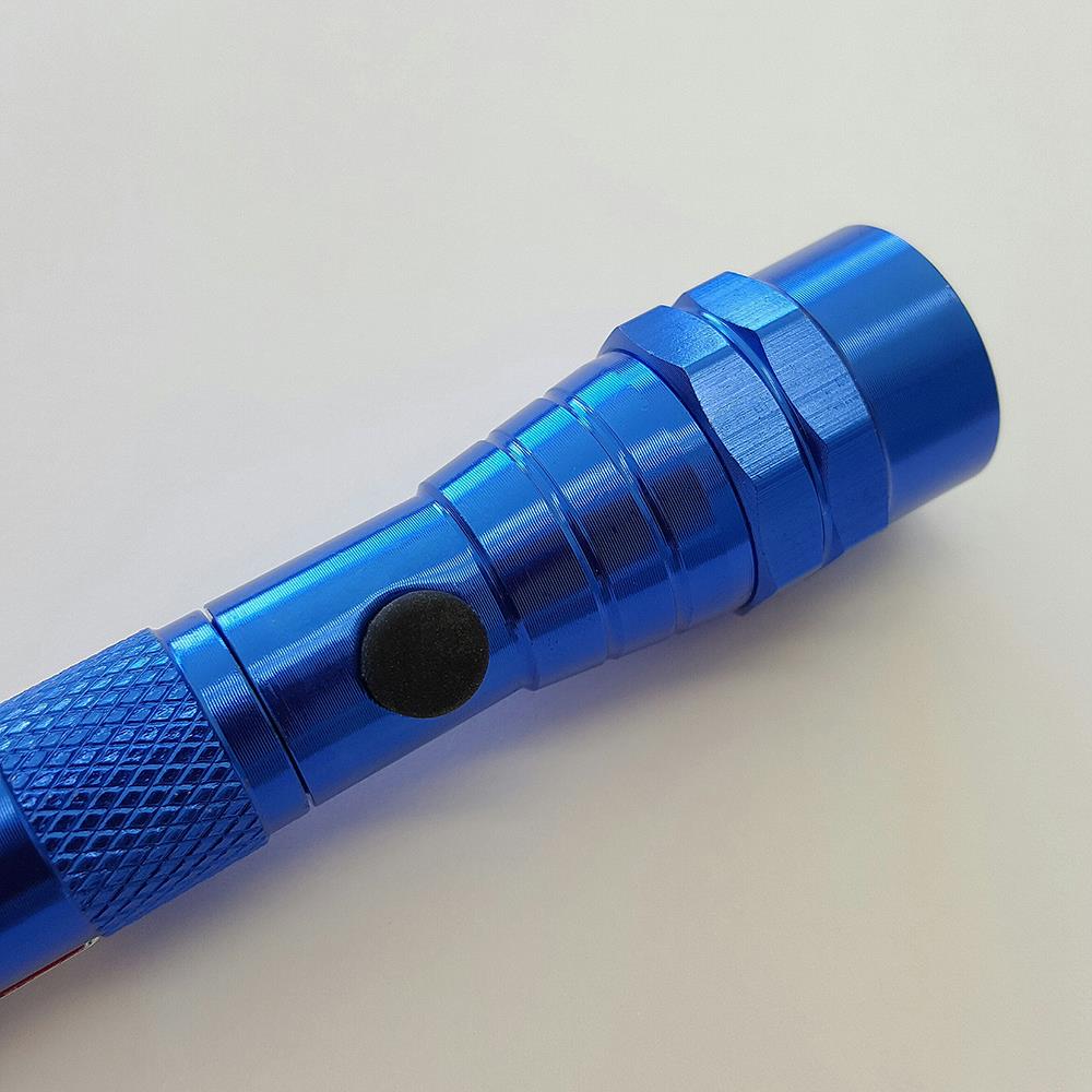 LED Teleskop-Taschenlampe Sky blau-2er Set