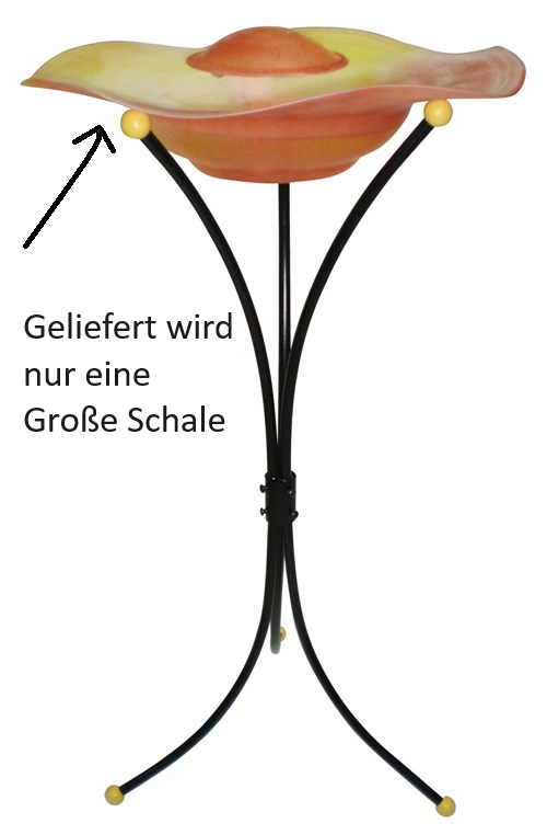 Glasschale Nebler Orange D43cm Blue World