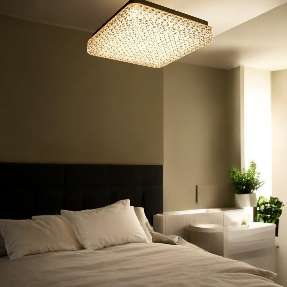 LED Dekenleuchte Talea viereck 40x40cm Lichtfarbe wechselbar
