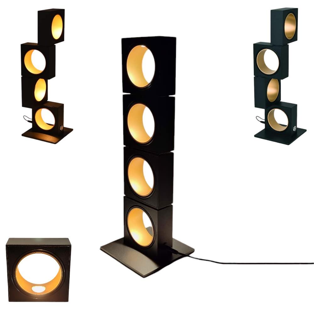 LED Tischleuchte Kare 4-flammig mit Touch Dimmer