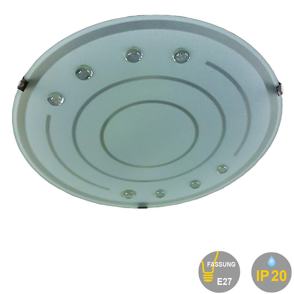 Deckenleuchte GERDA energiesparend Glas-Wand-Lampe