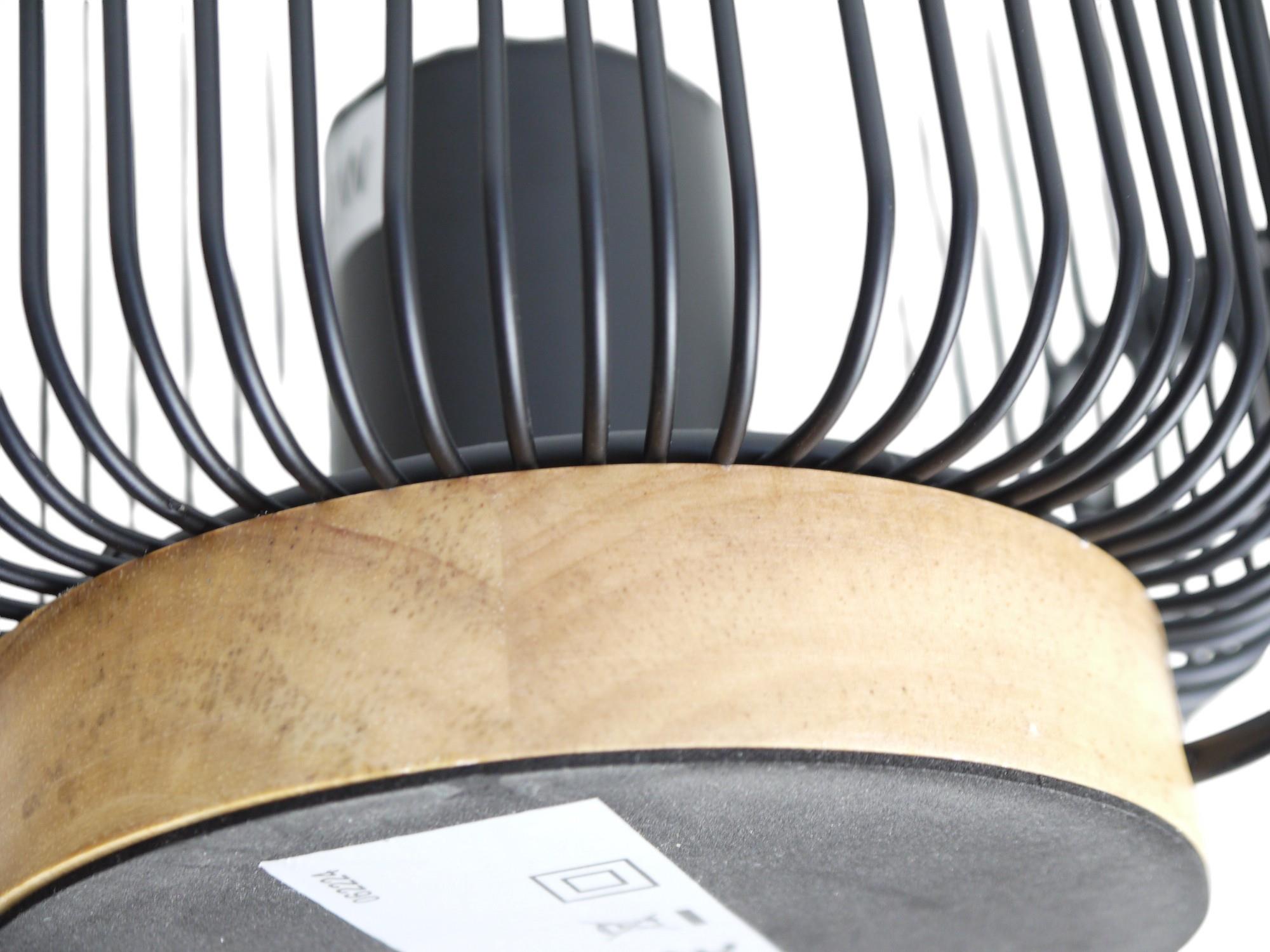 Tischleuchte Jana schwarz Metall/Holz