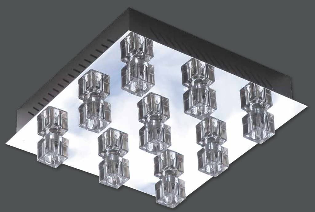 Deckenleuchte Crystal 9 flg.  farbwechselnd