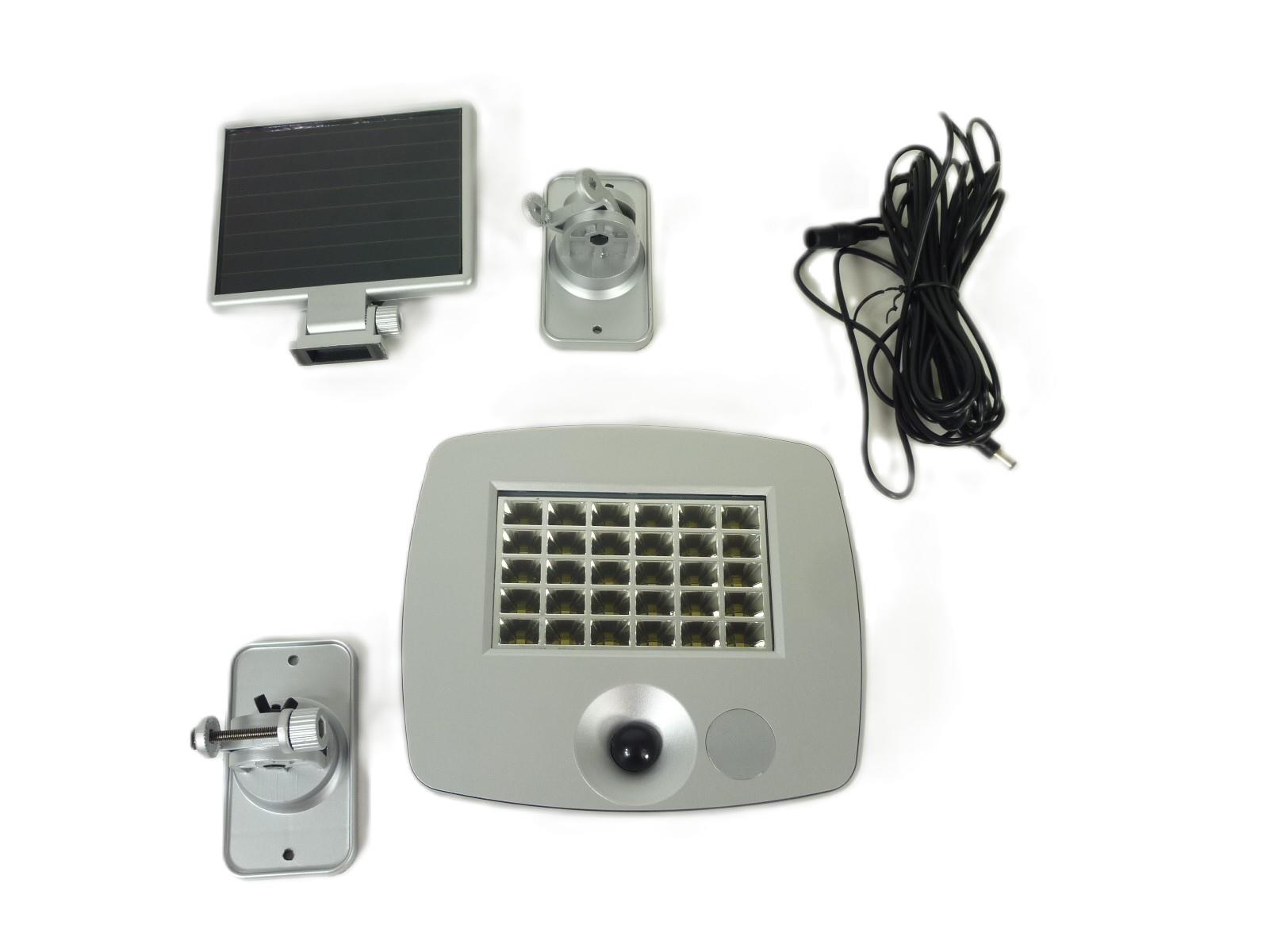 Solarwandleuchte Raven mit Sensor 30 LED Hausbeleuchtung
