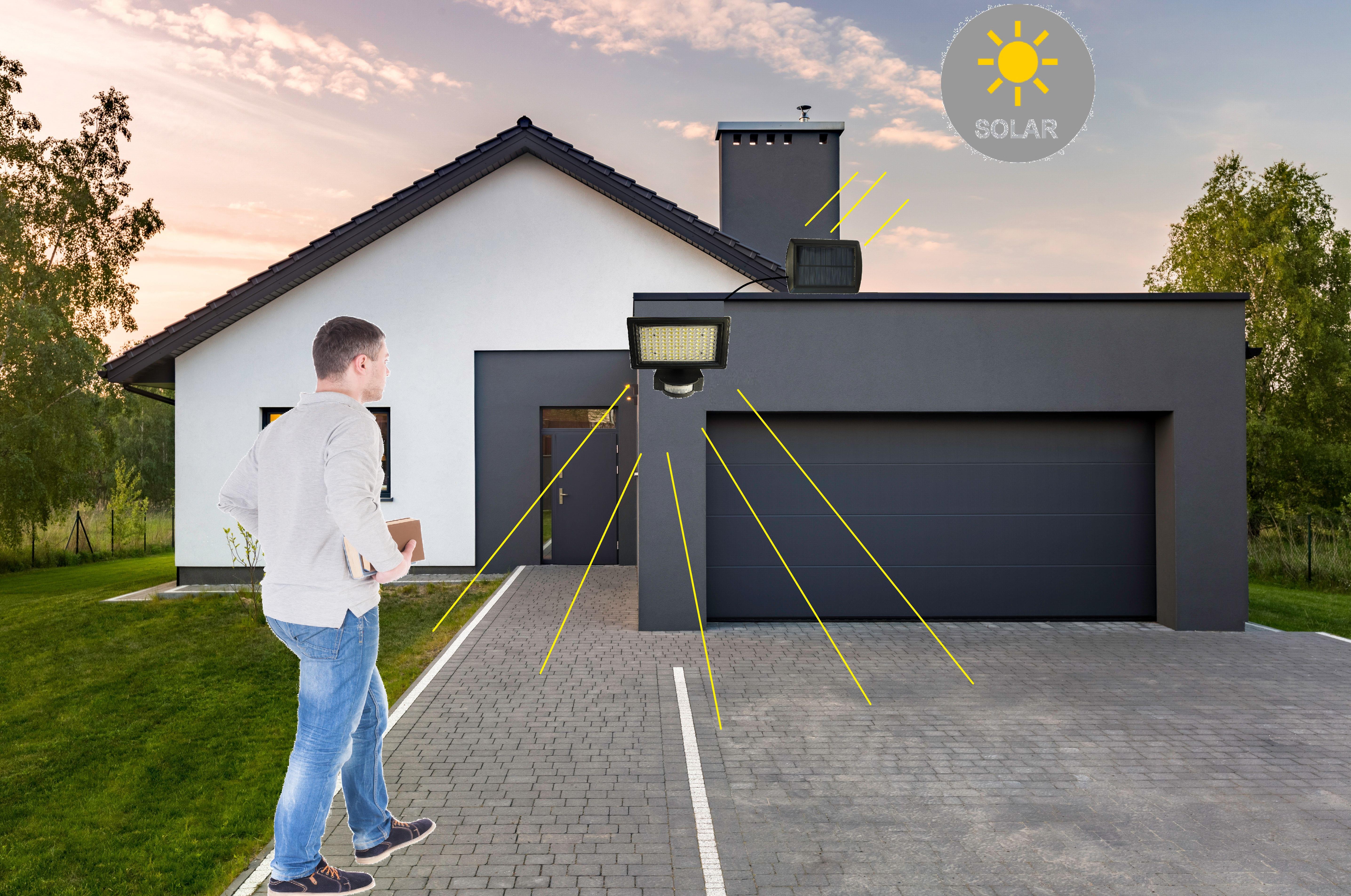Solar Wandstrahler Ulf Solarbeleuchtung