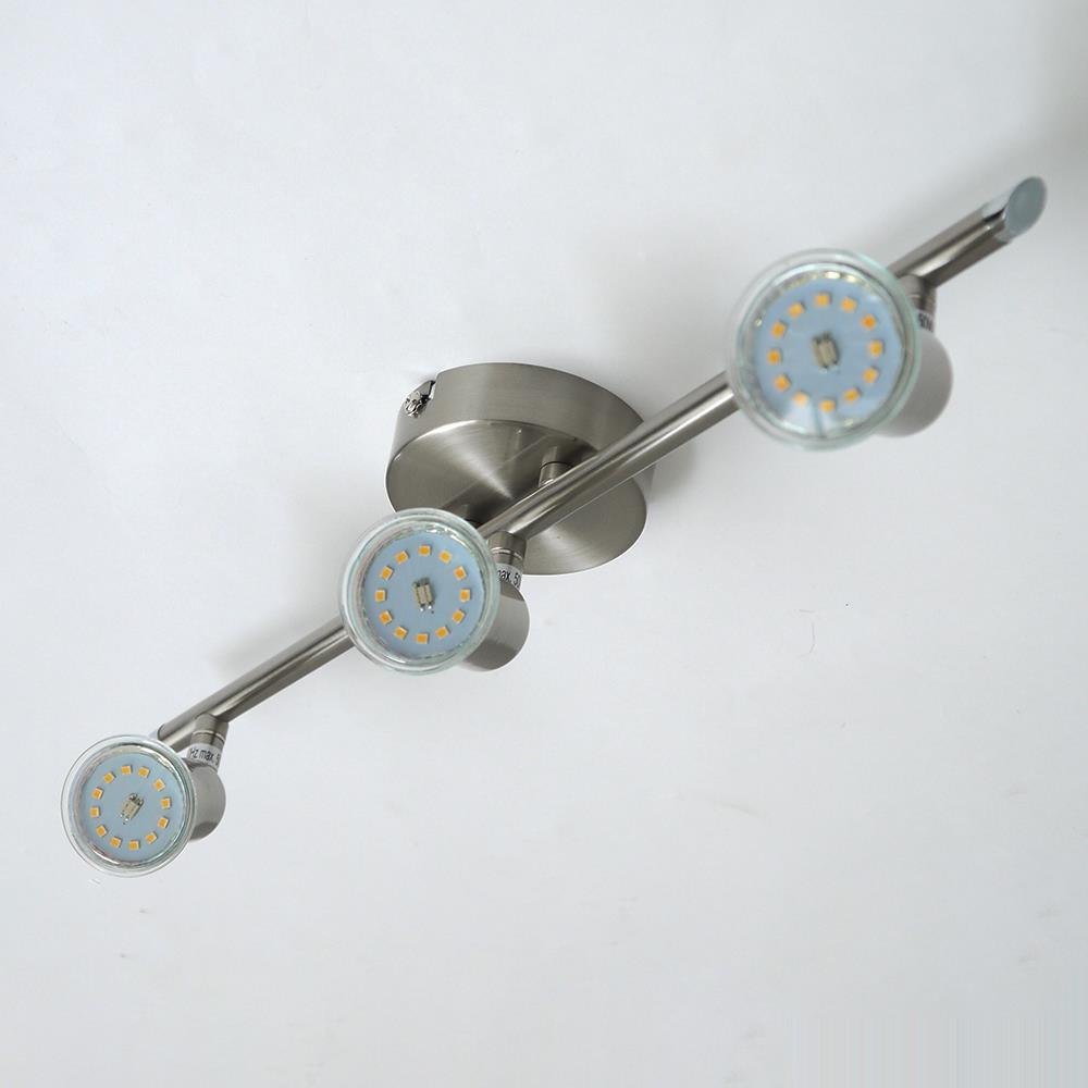 LED Spot Strahler Linos nickel 3-flammig