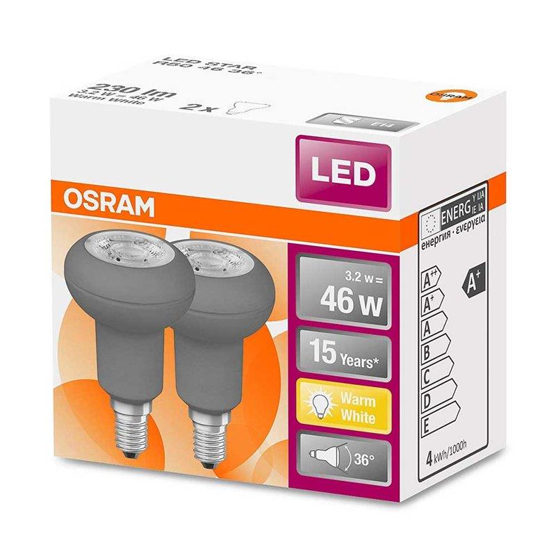 Osram LED Star Leuchtmittel Spot Reflektor 2er Set E14-3,5Watt