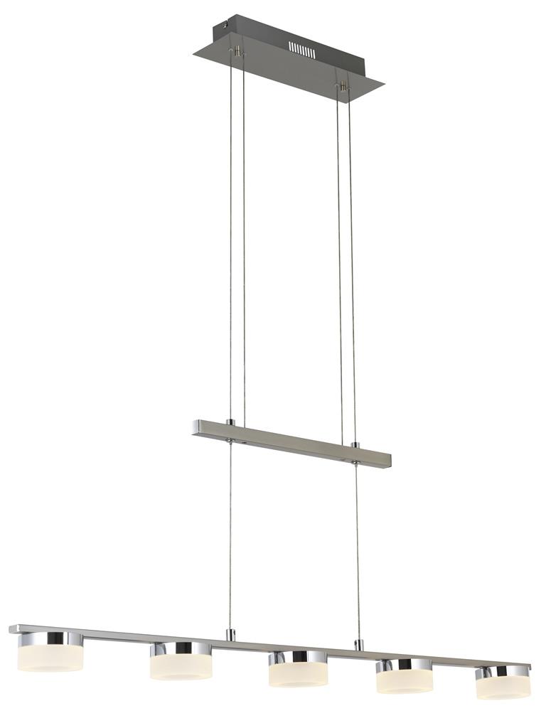 LED Pendel-Hänge-Leuchte MARENA Balken 5 flg. höhenverstellbar