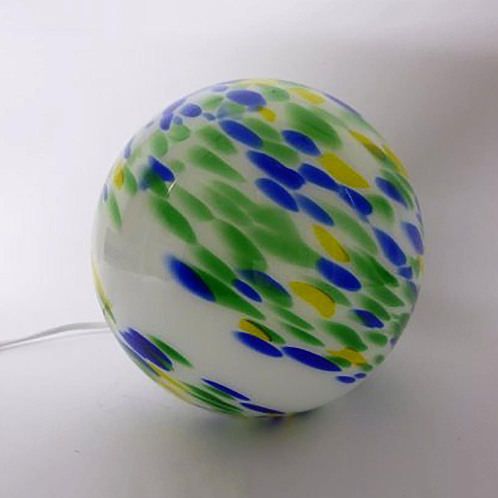 Tisch-Kugel-Leuchte Venus Unikat - mundgeblasenes Glas 