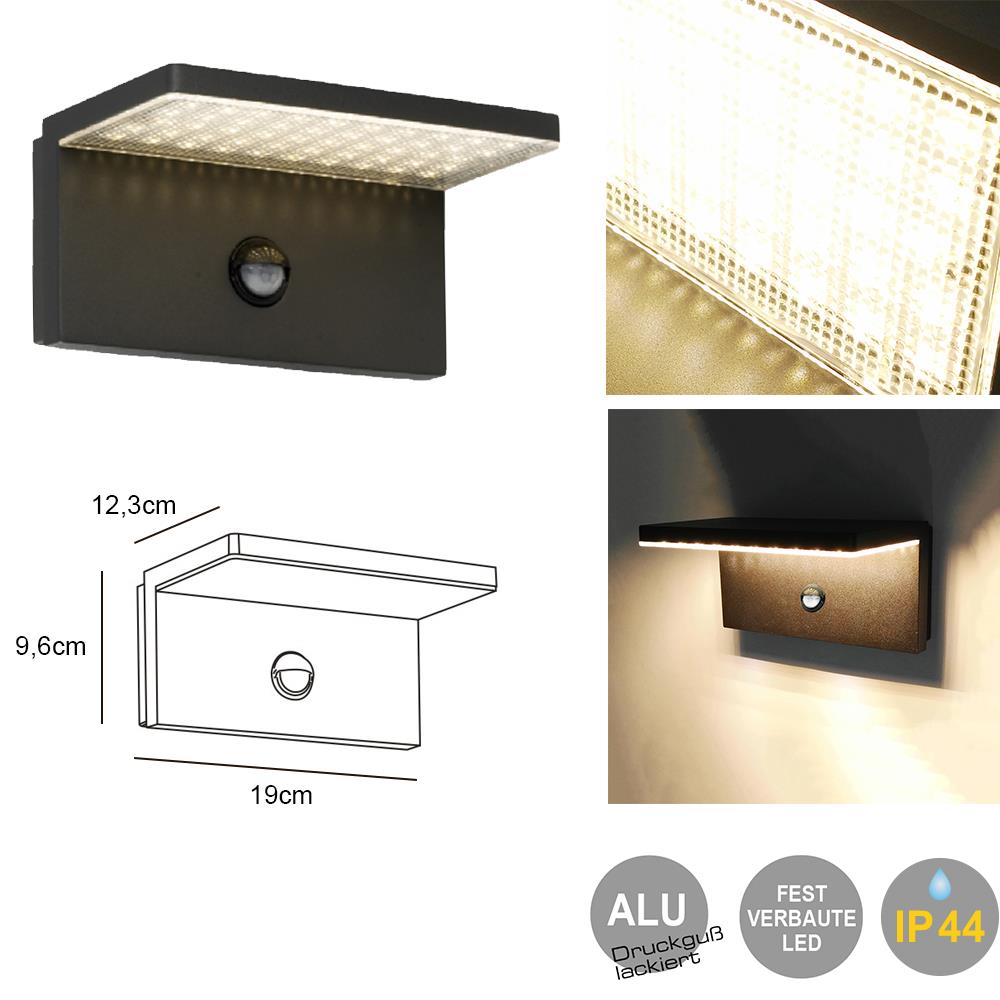 LED Außen-Wandleuchte Osaka Hausbeleuchtung