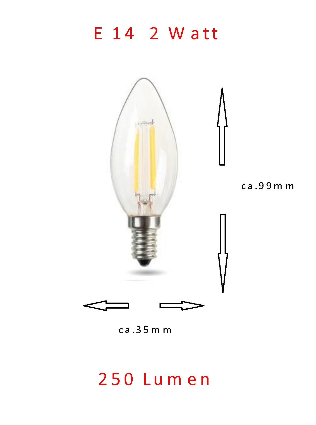 LED Leuchtmittel Filament Sparsame LED