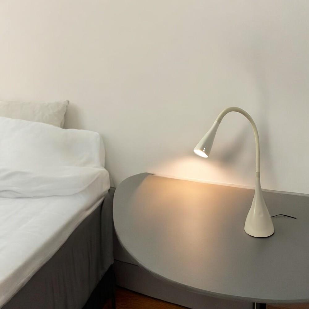 LED Tischleuchte JONAS mit 3-Stufen-Touch-Dimmer und Flexarm