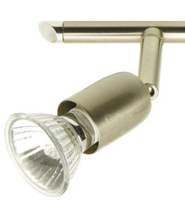 Spot-Strahler LINOS nickel matt 1-flammig Decken-Wandleuchte